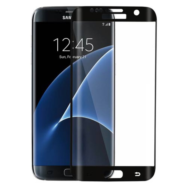 Samsung S7 Edge - HeliGuard EXXO Näytönsuoja 3D (HD-Clear) Kaareva Vit