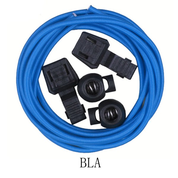 Elastiske snørebånd (inklusiv snøre) Længde: 100 cm Blå