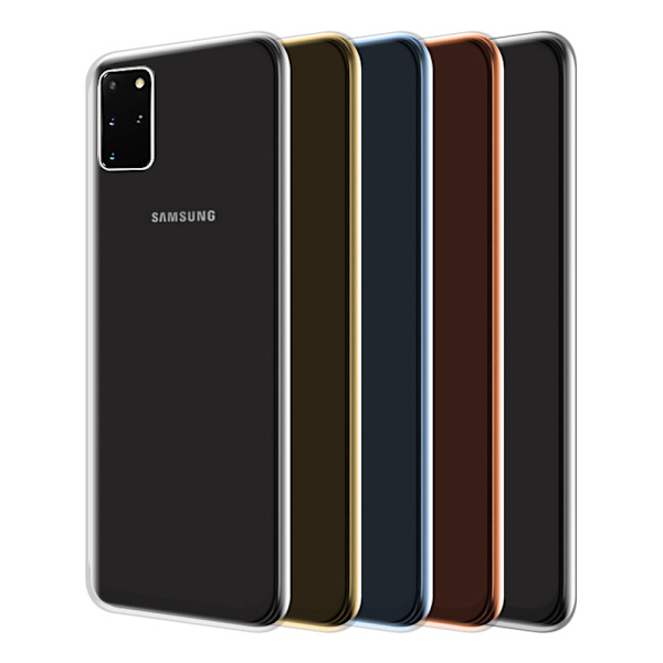 Samsung Galaxy S20 Plus - Skyddande Dubbelsidigt Silikonskal Svart