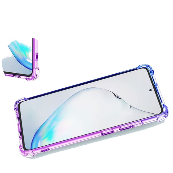 Silikoneskal - Samsung Galaxy A41 Blå/Rosa
