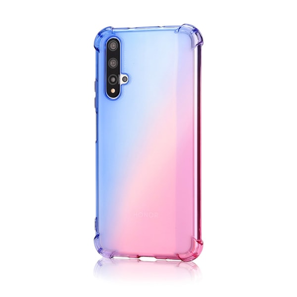Huawei Nova 5T - Solid silikonskall Blå/Rosa