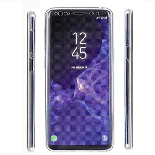 Samsung Galaxy S9+ Dubbelsidigt silikonfodral med TOUCHFUNKTION Guld