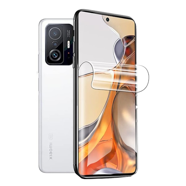 2-PACK Redmi Note 11 Pro 5G Hydrogel Skärmskydd HD 0,3mm Transparent