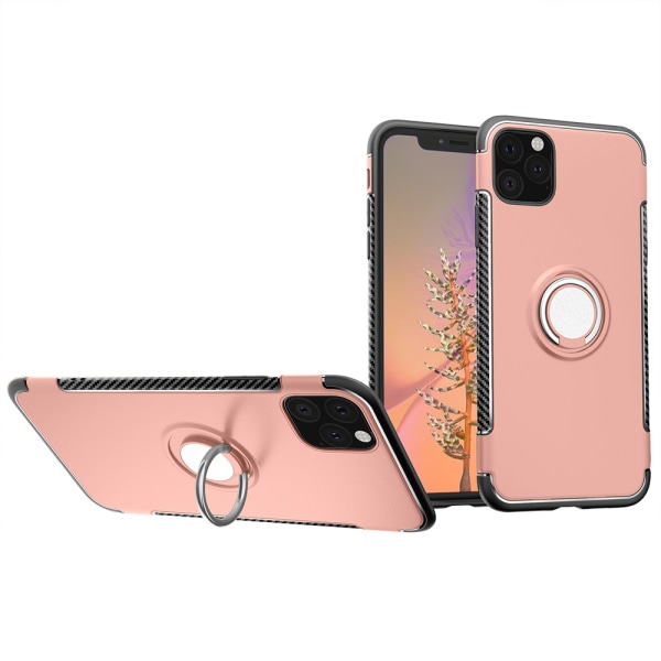 iPhone 11 Pro - Praktisk Floveme-etui med ringholder Svart