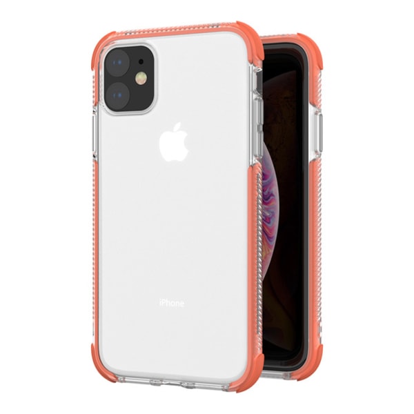 iPhone 11 - Stilfuldt beskyttende silikonecover (FLOVEME) Orange
