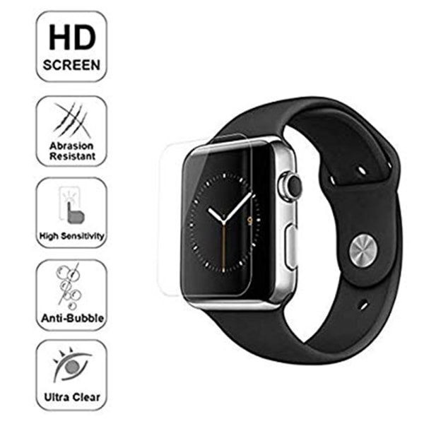 HD 2.5D Standard Skärmskydd för iWatch 4/5 40mm och 44mm Transparent 44