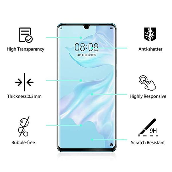 Huawei P30 Pro Skärmskydd 3-PACK 3D 9H HD-Clear Transparent