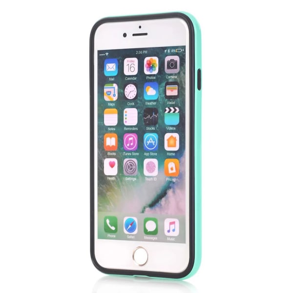 Älykäs suojakuori iPhone 8:lle (hiililuokka) Grön