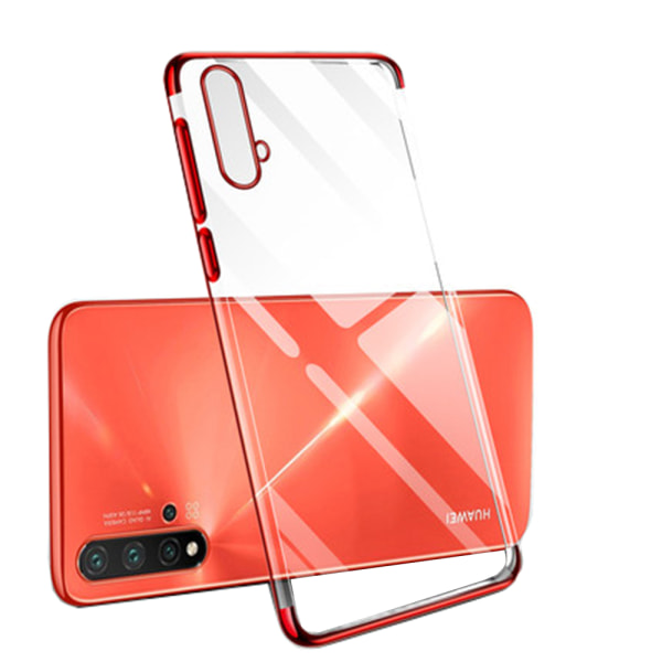 Huawei Honor 20 - Stilig Floveme silikondeksel Röd