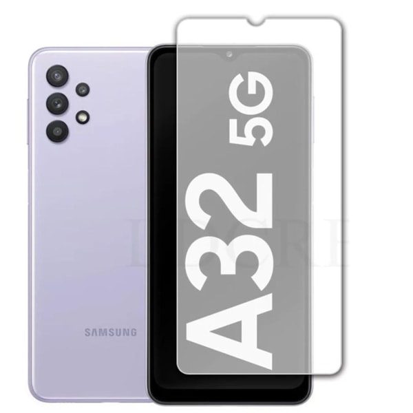 2-PACK Samsung Galaxy A32 5G Skærmbeskytter Kameralinsebeskytter HD 0,3 mm Transparent/Genomskinlig