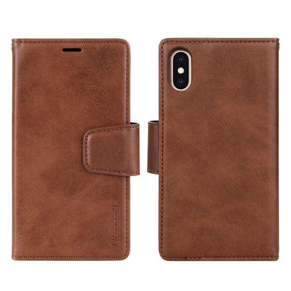 iPhone XS MAX - Professionellt Dubbelfunktion Plånboksfodral Svart Svart