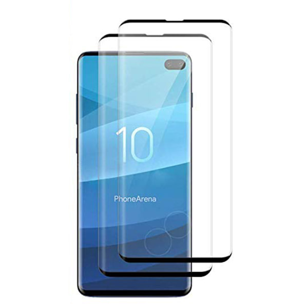 2-PACK Samsung Galaxy S10 Sk�rmskydd CASE-Friendly HD 0,3mm Svart