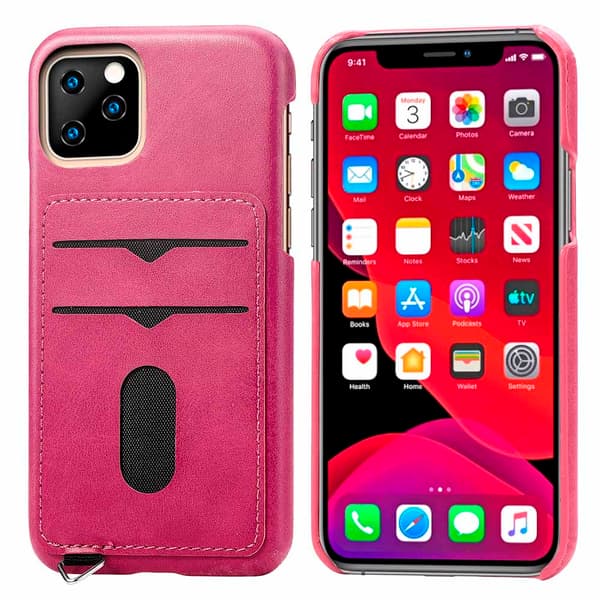 iPhone 11 Pro Max - Elegant Smart Cover med Kortholder Grå