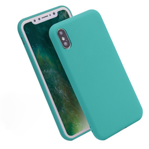 Elegant Skyddsskal i Silikon för iPhone XS Max Frostad