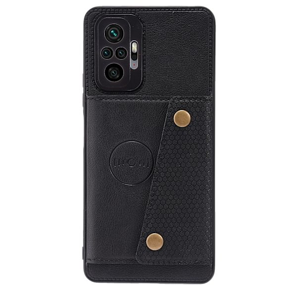Xiaomi Redmi Note 10 Pro - Stilrent Skal med Korthållare Mörkblå