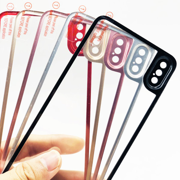 HuTech Skydd Baksidan (Aluminium) iPhone XS Max 3-PACK Röd