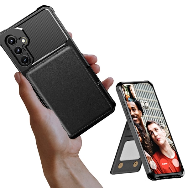 Samsung Galaxy A54 5G Skal med auktoritet, svart robust skyddande
