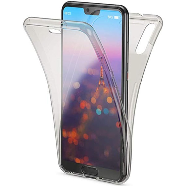 Huawei P30 - Full Cover Suojaava Silikoni Suoja (POHJOINEN) Svart