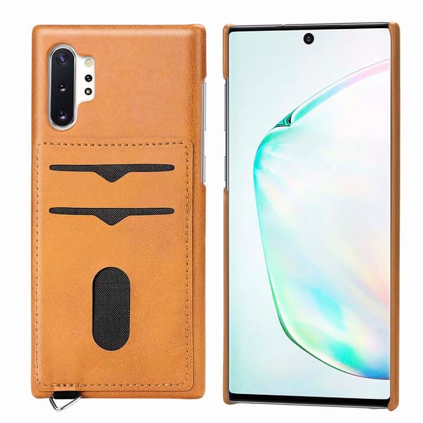 Samsung Galaxy Note10+ - Stilrent Leman Skal med Kortfack Grå Grå