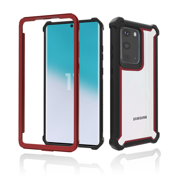 Samsung Galaxy S20 - Iskuja vaimentava tyylikäs kansi Svart/Röd