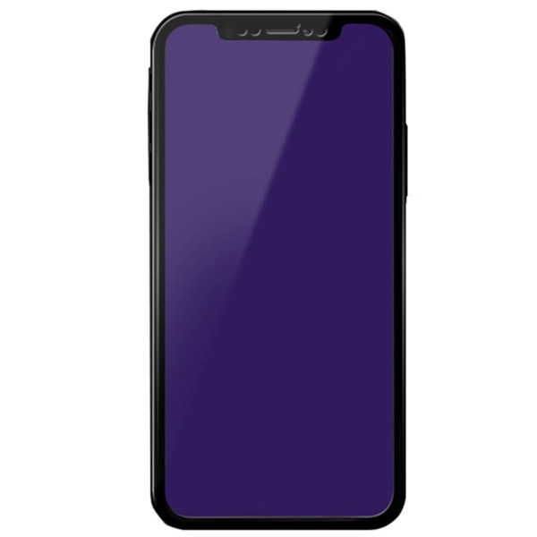 iPhone X/XS Sk�rmskydd Anti-Blueray 2.5D Carbon 9H 0,3mm Transparent/Genomskinlig