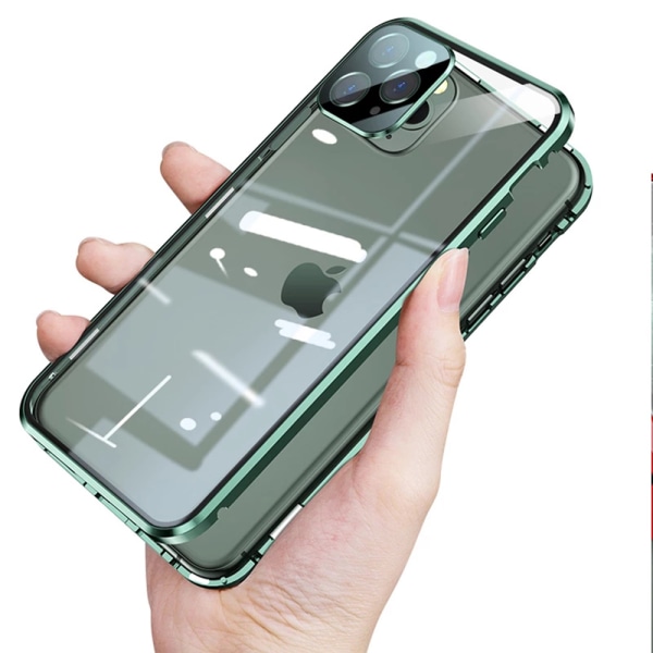 iPhone 13 Pro - Smidigt Magnetiskt Dubbelsidigt Skal Grön