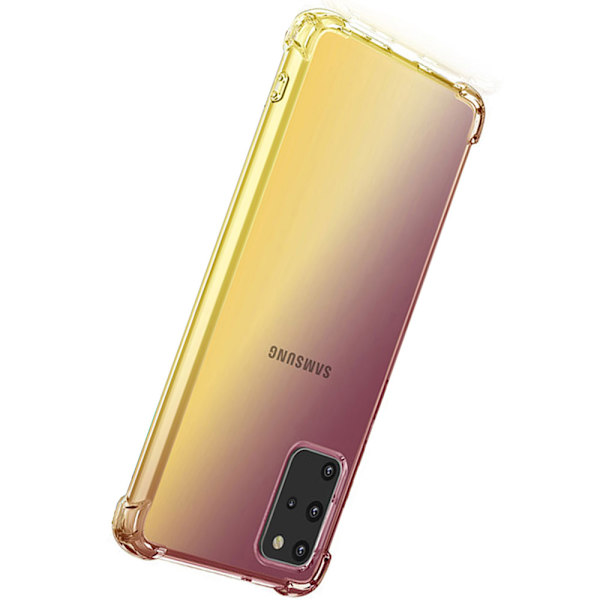 Samsung Galaxy S20 Plus - Kraftfullt Stöttåligt Skal Blå/Rosa