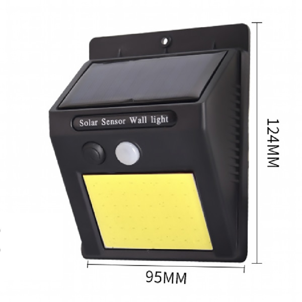 Effektfull Hållbar Solcells PIR Automatisk Utomhusbelysning 30 LED
