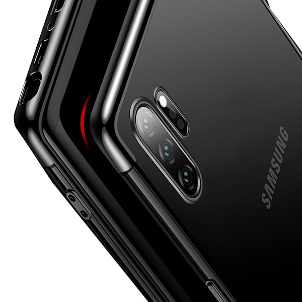 Samsung Galaxy Note10+ - Silikonskal med Ringhållare Blå Blå