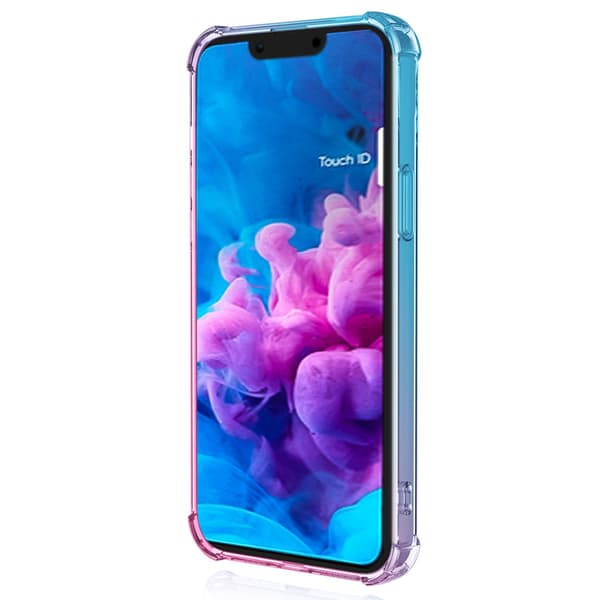 iPhone 16E - Silikonskal med Stötskydd och Stil Rosa/Grön