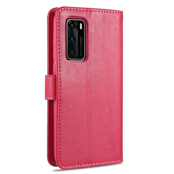 Tyylikäs lompakkokotelo - Huawei P40 Röd