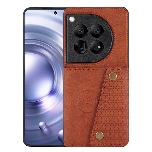 Oneplus 12 Retro Läderfodral - Lyxig Kvalitet i Varje Detalj Blå