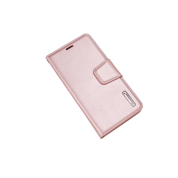 Elegant deksel med lommebok fra Hanman - Samsung Galaxy S9+ Rosa