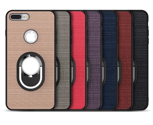 iPhone 6/6S - Stilrent Silikonskal med Ringh�llare FLOVEME Grå
