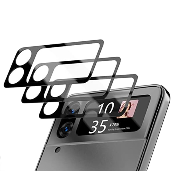 3-PACK Samsung Galaxy Z Flip 4 -kameran linssinsuojus 2.5D HD Transparent