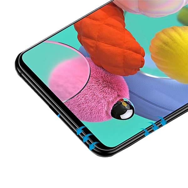 Samsung Galaxy A21s 2.5D 3-PACK Skärmskydd Ram 9H 0,3mm Svart