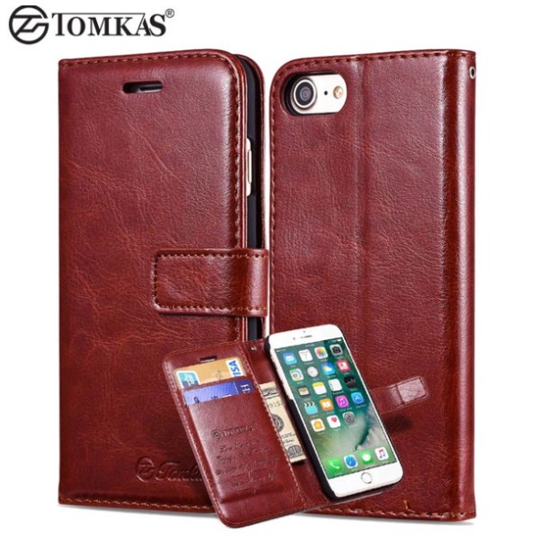 iPhone 7 PLUS Elegant Wallet Cover fra TOMKAS (ORIGINAL) Blå