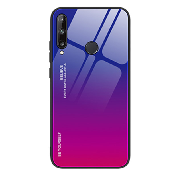 Huawei P40 Lite E - Elegant Skyddande NKOBEE Skal Lila/Blå