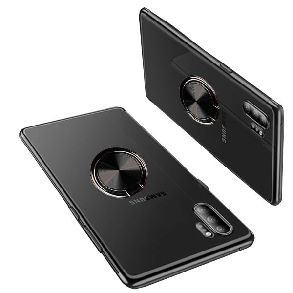 Samsung Galaxy Note10 Plus - Smidigt Skal med Ringhållare Blå Blå