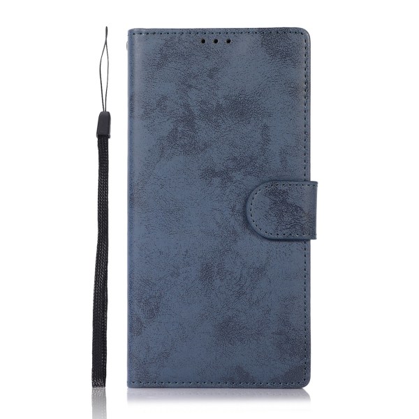 Samsung Galaxy S22 Ultra - Praktisk LEMAN Wallet Cover Marinblå