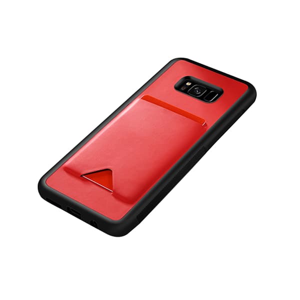 POCARD Smart Skal med Kortfack - Samsung Galaxy S8+ Vit