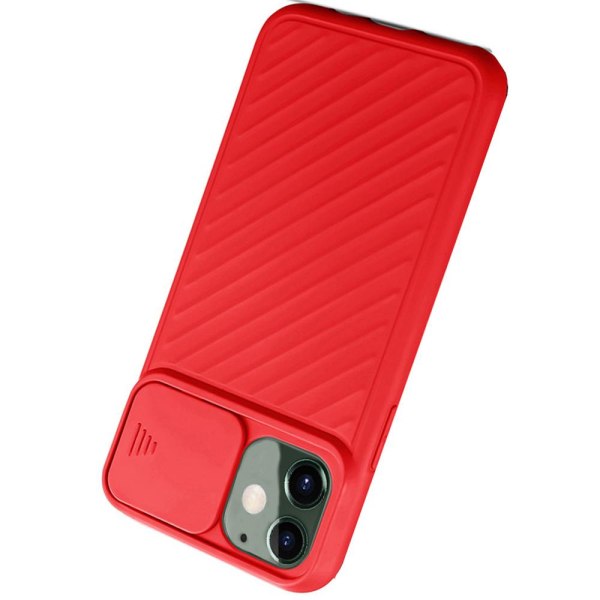 iPhone 12 - Käytännöllinen suojakuori kameran suojauksella Lila