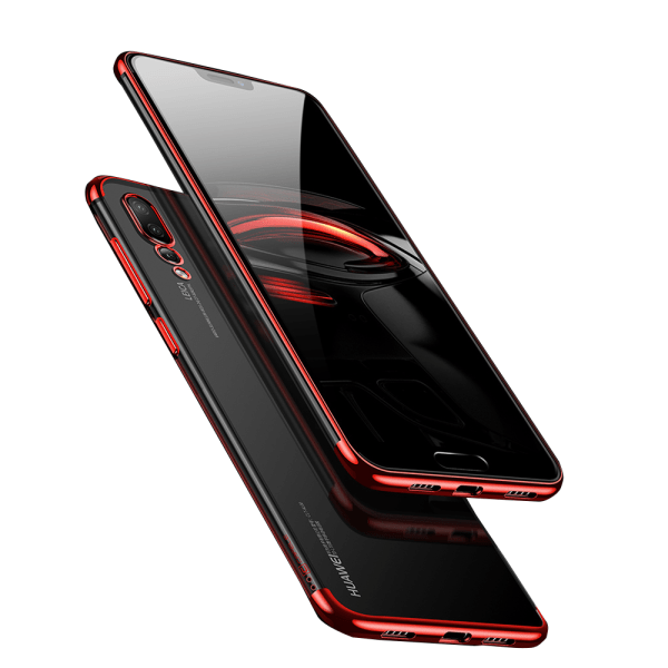 Effektfullt Skal av mjuk Silikon till Huawei P20 Röd