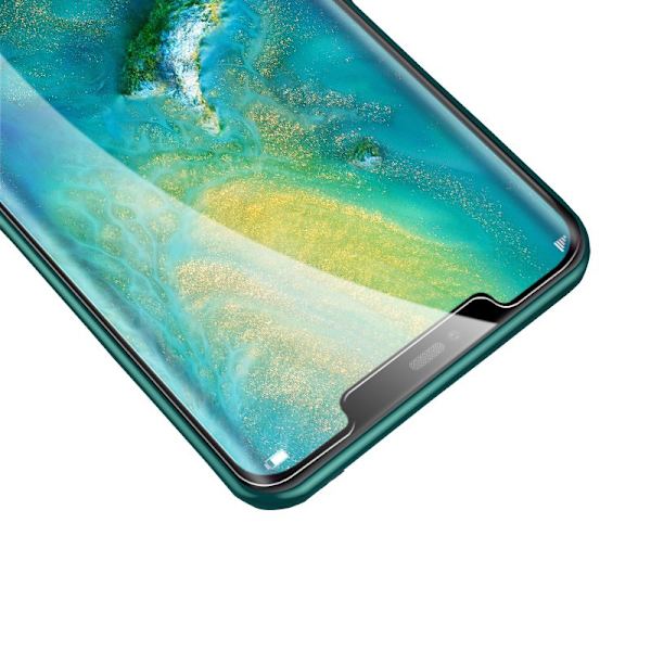 2-PACK HuTech EXXO-Skärmskydd i 3D-edition - Huawei Mate 20 pro Svart