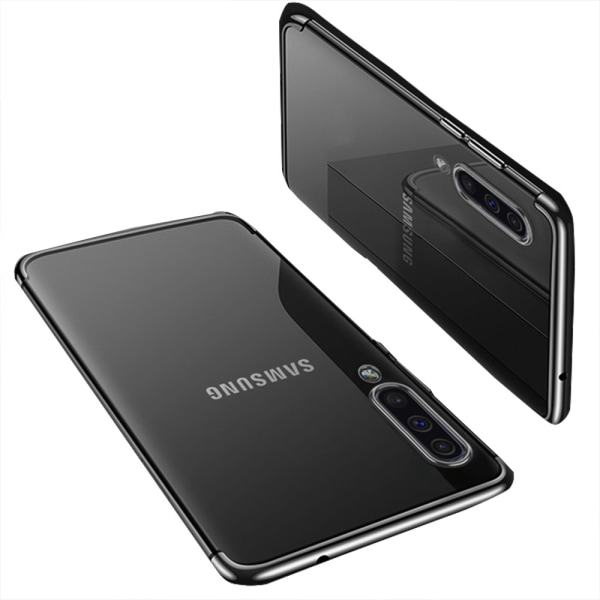 Samsung Galaxy A70 - Skyddande Silikonskal Silver