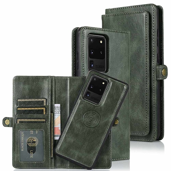 Samsung Galaxy S20 Ultra - Käytännöllinen 2-in-1 lompakkokotelo Mörkblå