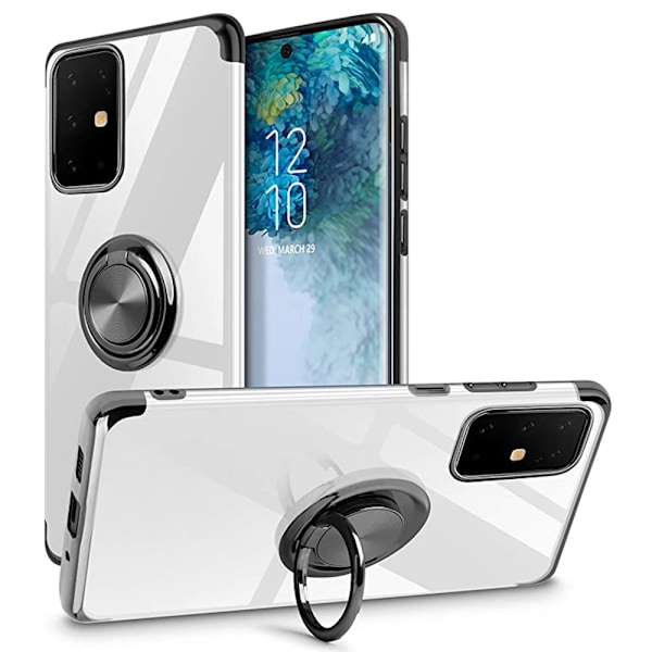 Samsung Galaxy A51 - Praktiskt Skyddsskal med Ringh�llare Svart