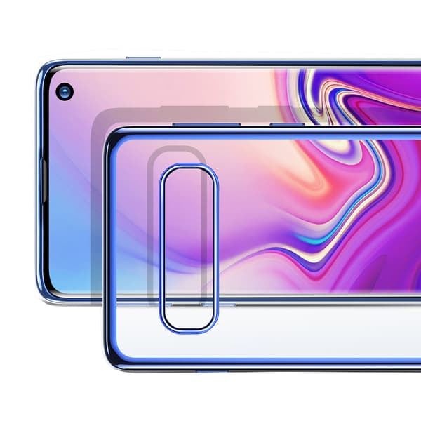Samsung Galaxy S10E - Effektfullt St�td�mpande Silikonskal Guld