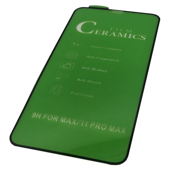 2-PACK iPhone XS Max Keramiskt Skärmskydd HD 0,3mm Transparent/Genomskinlig
