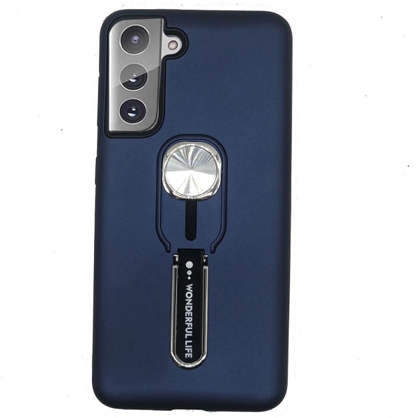 Samsung Galaxy S21 - Praktisk beskyttelsescover med holder Blå